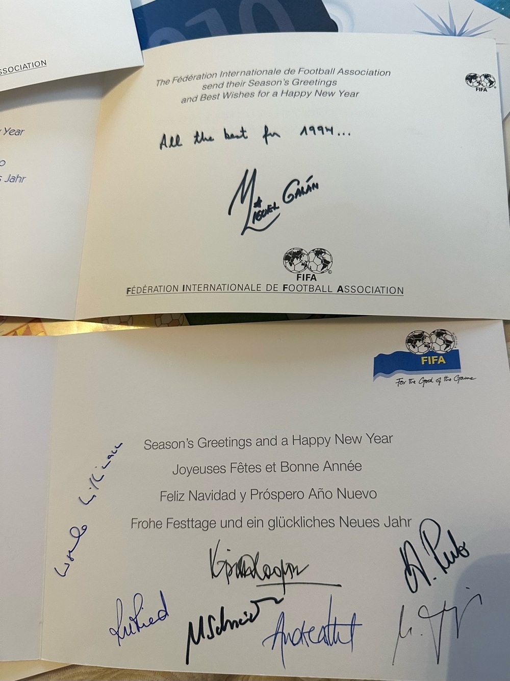 FIFA Soccer Memorabilia – Dick Howard Archive 40 Letters & Cards (1971–2011 - Picture 7 of 14